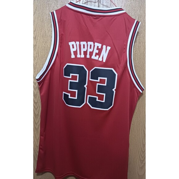 Scottie Pippen (Nike)-(Bulls)-(Jersey)-(Red)-(New)-(Size L)-$90.00 - Picture 5 of 10